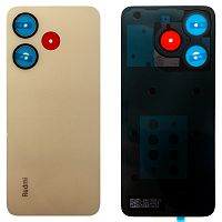 Задня кришка Xiaomi Redmi 13 (золотиста оригінал Китай без скла камери)