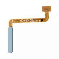 Шлейф Samsung Galaxy M23 M236B з кнопкою включення та сканером відбитка пальця (AAA блакитний)