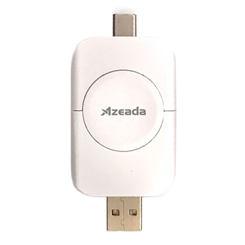 Бездротовий зарядний пристрій Azeada Changshuang series 2-in-1 iwatch wireless charger PD-W12 (біле)