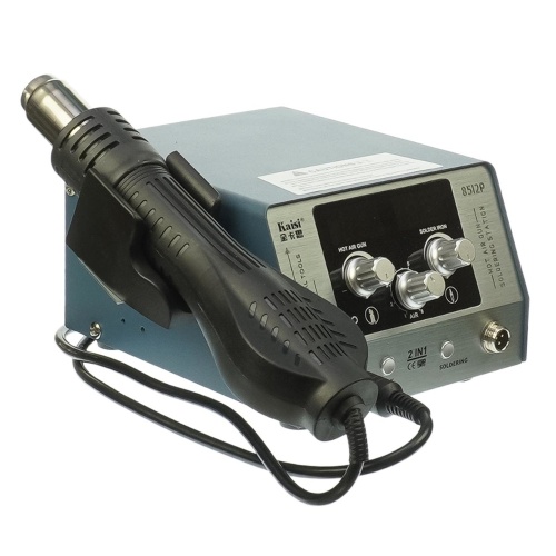 Паяльная станция прецизионная Kaisi 8512P, фен, паяльник T12, цифровая индикация фото 4