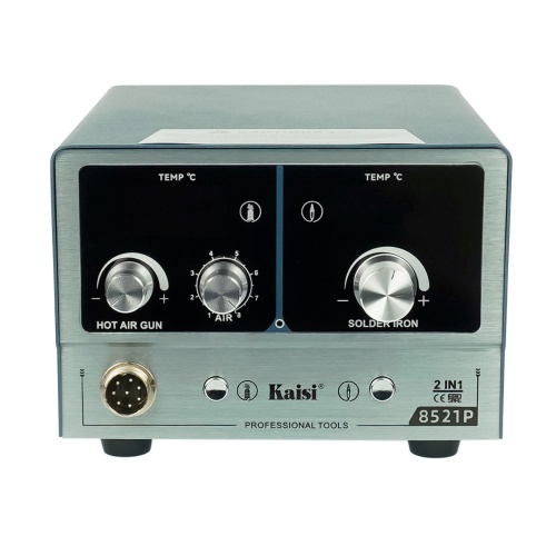 Паяльная станция прецизионная Kaisi 8521P-245, фен 100C - 450C, паяльник стандарта JBC 245 200C - 500C, 800W фото 3
