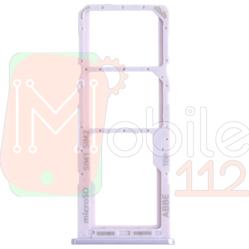 Тримач Sim картки Samsung Galaxy A22 A225F (бузковий на 2 SIM + Micro SD)
