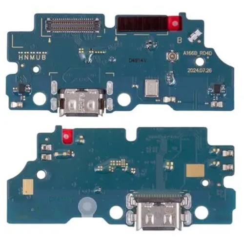 Шлейф Samsung Galaxy A16 5G A166B з роз'ємом зарядки та мікрофоном - нижня плата (оригінал Китай)