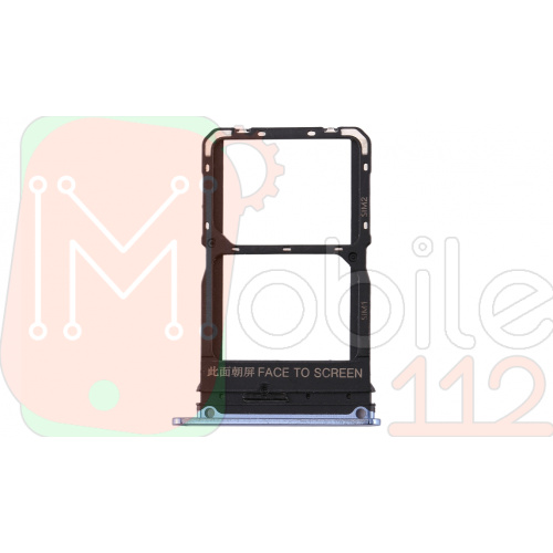 Утримувач Sim карти Xiaomi Mi 10, Mi 10 Pro (сірий на 2 SIM)