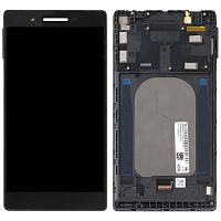 Дисплей Lenovo Tab 4 7.0" TB-7504, TB-7504N, TB-7504X + тачскрин (черный с рамкой)