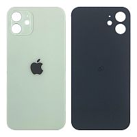 Задняя крышка Apple iPhone 12 (белая оригинал Китай с большим отверстием)