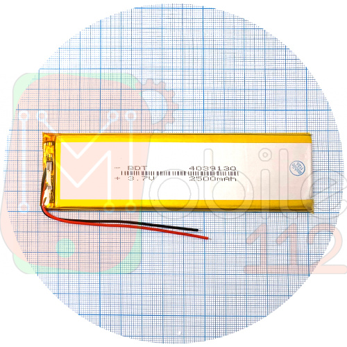 Акумулятор універсальний 4039130 129 х 38 х 3 мм 2500 mAh 3.7V