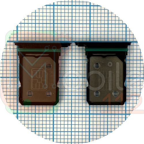 Тримач Sim картки Realme GT Neo 3 RMX3561 (чорний на 2 SIM)