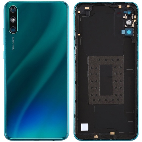 Задня кришка Huawei Enjoy 10e MED-AL00 (зелена, Emerald Green оригінал Китай зі склом камери)