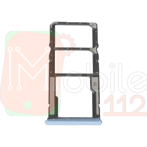 Тримач Sim карти Xiaomi Poco M4 5G (блакитний на 2 SIM + MicroSD)
