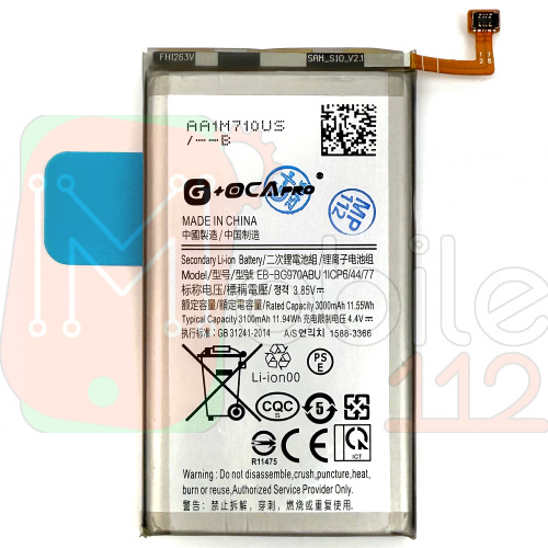 Акумулятор Samsung EB-BG970ABU оригінал G+OCA Pro Galaxy S10e G970F 3100 mAh