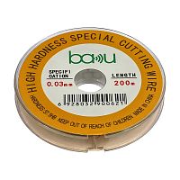 Дріт (струна) Baku 0,03 мм/ 200 м для розділення комплектів дисплей+тачскрін