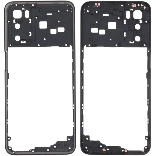 Рамка корпусу Oppo A16, A16s, A54s (чорна)