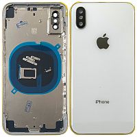 Корпус Apple iPhone X (белый оригинал Китай)