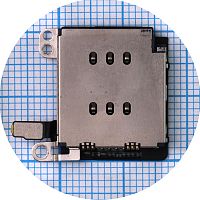 Шлейф Apple iPhone XR з роз'ємом Sim-карти (оригінал 100%)