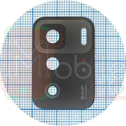 Скло камери Xiaomi Poco X3 GT, Redmi Note 10 Pro 5G (чорне)
