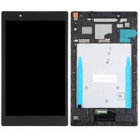 Дисплей Lenovo Tab 4 TB-8504 + тачскрин (черный в рамке зеленый коннектор)