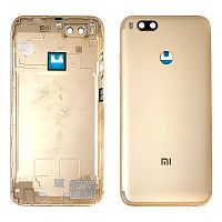 Задня кришка Xiaomi Mi A1 Mi 5X, MDG2 MDI2 (золотиста оригінал Китай зі склом камери)