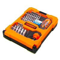 Набір інструментів Jakemy JM-8160 (ручка, 29 біт, подовжувач 60мм, гнучкий подовжувач 100мм, вигнутий пінцет ESD)