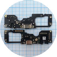 Шлейф Oppo A78 с разъемами зарядки и наушников с микрофоном - нижняя плата (оригинал Китай)