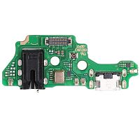 Шлейф Tecno Camon 15 Pro CD8 с разъемом зарядки, наушников и микрофоном - нижняя плата (оригинал Китай)