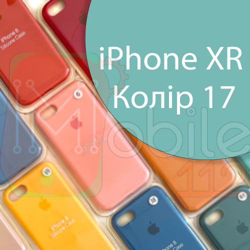 Чехол Silicone case для iPhone XR  (зеленый №17)