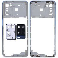 Рамка корпуса Oppo A54 4G (синяя)