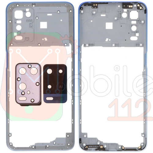 Рамка корпусу Oppo A54 4G (синя)