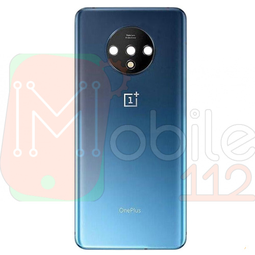 Задняя крышка OnePlus 7T HD1901 (синяя оригинал Китай со стеклом камеры)