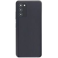 Задня кришка Samsung Galaxy A03s A037F (чорна зі склом камери)