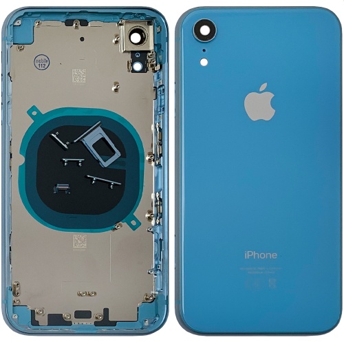 Корпус Apple iPhone XR (синий оригинал Китай)