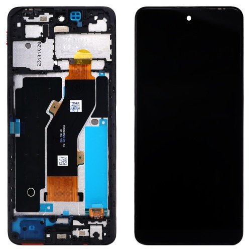 Дисплей Infinix Smart 8 з тачскріном та рамкою (оригінал Китай)