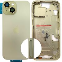 Корпус Apple iPhone 15 в сборе (желтый US версия без SIM)