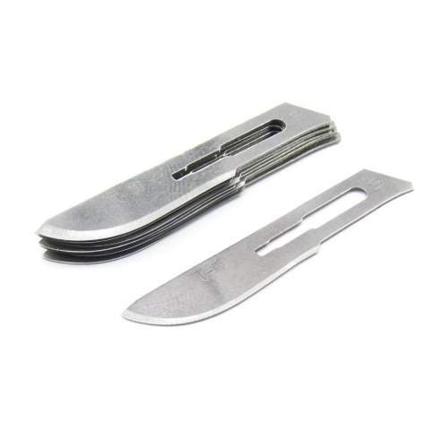 Леза скальпеля RJ №10 для плоских ручок, упаковка 10 шт.