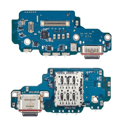 Шлейф Samsung Galaxy S25 Ultra S938B з роз'ємом зарядки, SIM-карти та мікрофоном - нижня плата (оригінал Китай)