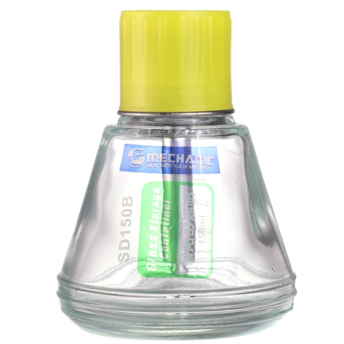 Ємність для спирту Mechanic SD150B, 180 мл (скляна з ковпачком) фото 2