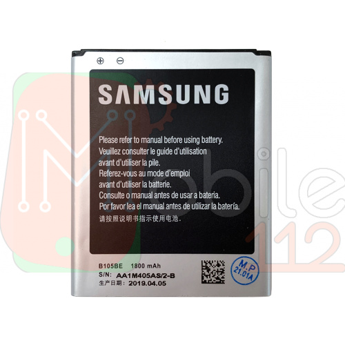 Акумулятор Samsung B105BBE (совм EB425161LU BG313BBE F1M7FLU B105AE B100AE) S7260 S7262 S7270 S7272 S7275 S7278 S7390 S7392 S7570 S7572 S7580 (оригінал Китай 1800 mAh)