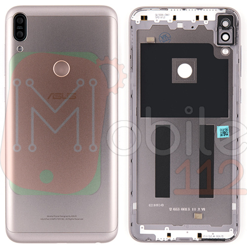 Задняя крышка Asus ZenFone Max Pro M1 ZB601KL (серебристая, Meteor Silver оригинал Китай со стеклом камеры)