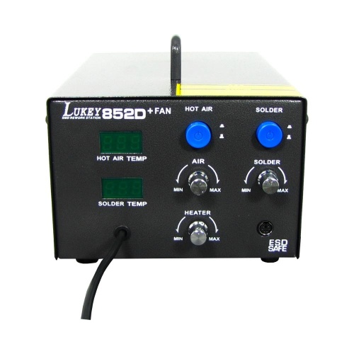 Паяльна станція LUKEY 852D+FAN фен, паяльник фото 3