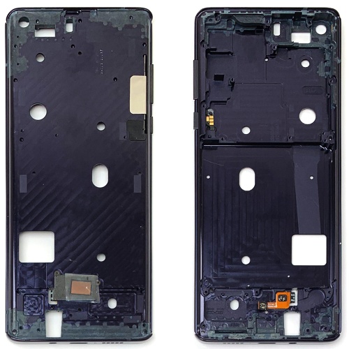 Рамка дисплея Motorola Edge 2020 XT2063-2 (чорна оригінал Китай) фото 2