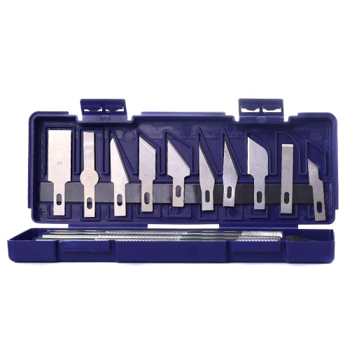 Набір скальпелів зі змінними лезами (3 ручки + 10 лез) фото 2