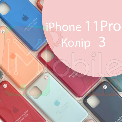 Чохол Silicone case для IPhone 11 pro оригінал (розовий pink sand №3) фото 2