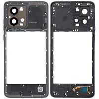 Рамка корпусу Motorola Moto G84 XT2347 (синя зі склом камери)