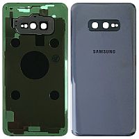 Задня кришка Samsung Galaxy S10e G970F (сіра оригінал Китай зі склом камери)