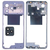 Рамка корпусу Realme C53 RMX3760 (золотиста зі склом камери)