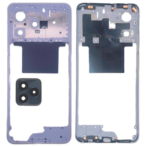 Рамка корпусу Realme C53 RMX3760 (золотиста зі склом камери)