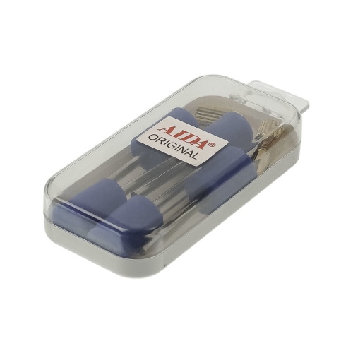 Набор насадок Aida C6 для машинок удаляющих клей OCA, силиконовые цилиндры (5 шт), хвостовик d=3мм фото 2