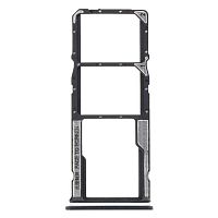 Держатель SIM карты Xiaomi Redmi A3 (черный 2 Sim)
