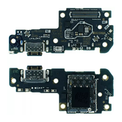 Шлейф Xiaomi Poco X5 Pro, Redmi Note 12 Pro 5G з роз'ємом зарядки, SIM-карти та мікрофоном - нижня плата (AAA)