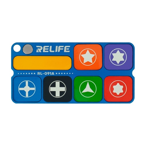 Металлический лоток с магнитными секциями Relife RL-091A для сбора винтов и запчастей при разборке портативной техники фото 2